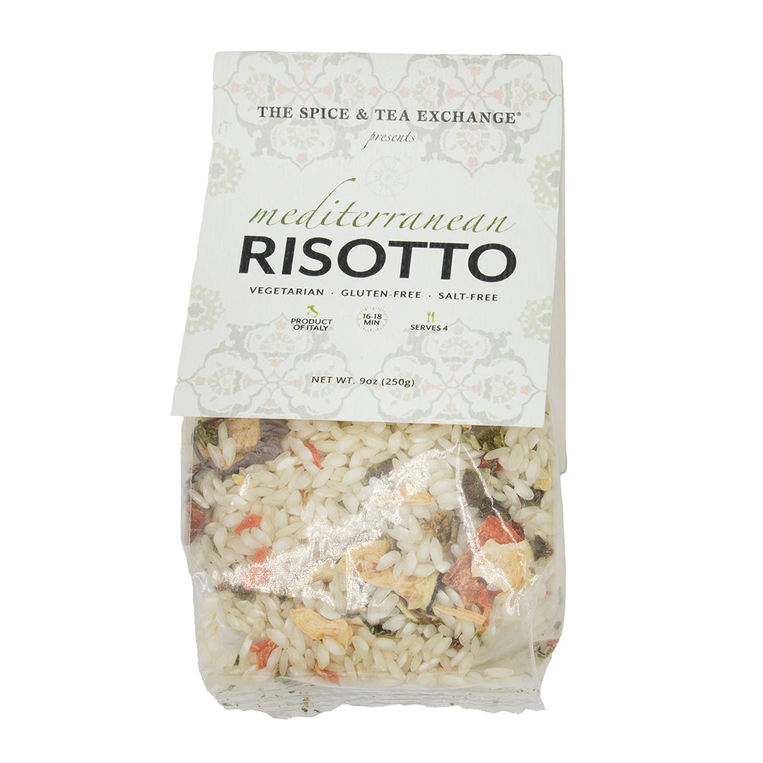 Packaged Mediterranean Risotto from The Spice & Tea Exchange on a white background